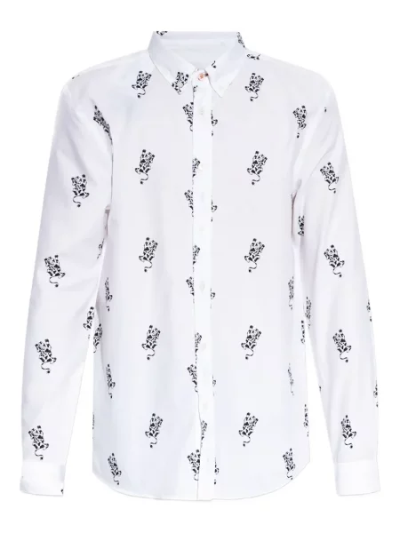 Риза Ps Paul Smith с принт бяло