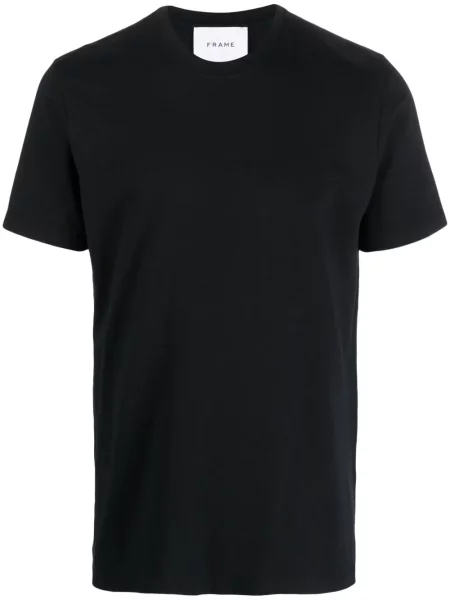 Tricou Frame cu decolteu în U negru
