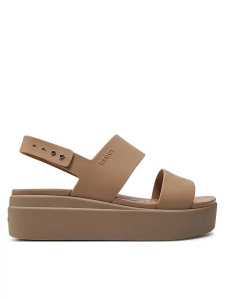 Босоніжки Crocs Brooklyn Low Wedge W бежевий