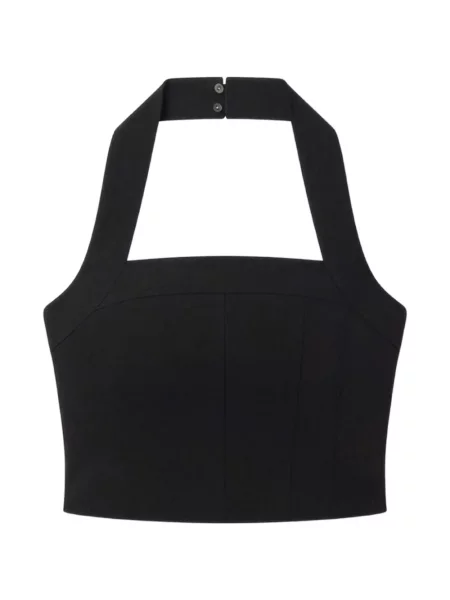 Top A.l.c. cu gât halter negru