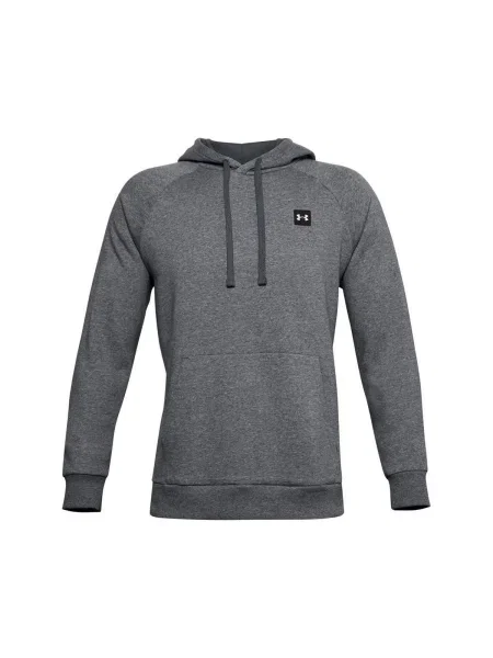 Fleecová mikina s kapucňou Under Armour sivá