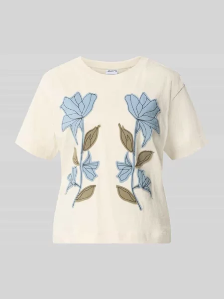 Męski t-shirt o kroju regular fit z czystej bawełny Jake*s Casual