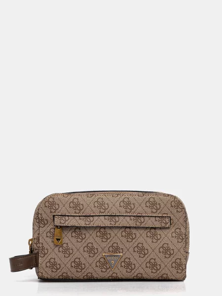 Козметична чанта Guess MILANO PMMILO бежово