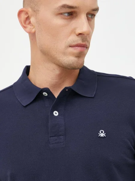 Tricou polo United Colors Of Benetton albastru