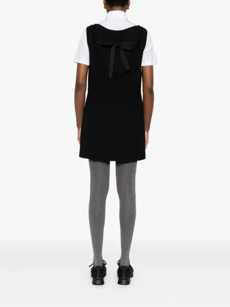 Rochie mini Prada fără mâneci de costum negru
