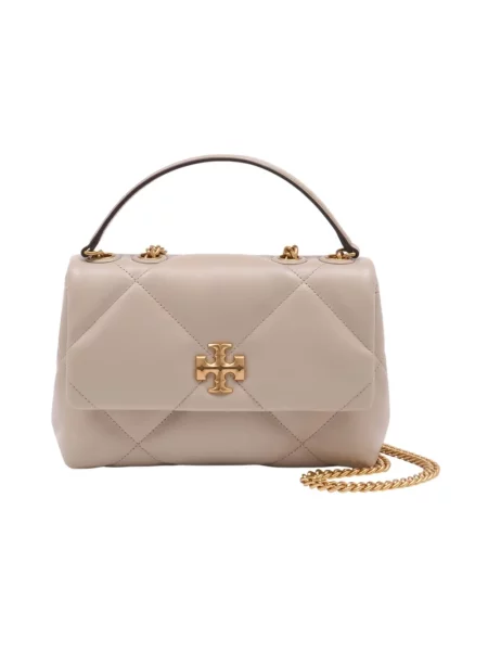 Torebka Tory Burch skórzana szara