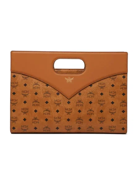 MCM Torebki Kobieta ONE SIZE Zamsz Diamond Tote brązowy