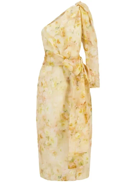 Rochie midi Zimmermann până la genunchi de costum galben