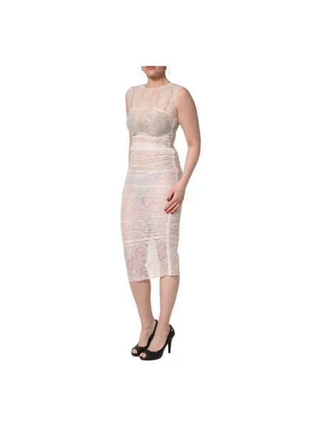Sukienka midi Dolce And Gabbana biała