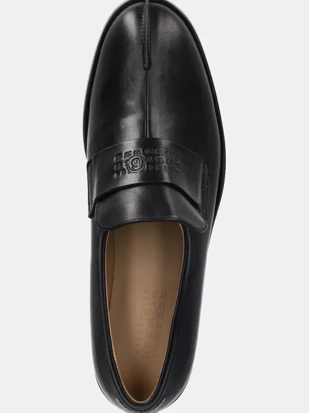 Кожаные мокасины Mm6 Maison Margiela черные