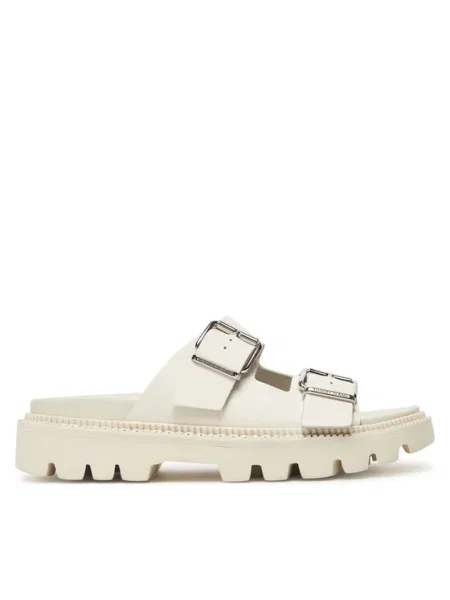 Tommy Jeans Papucs Tjw Double Strap Sandal fehér