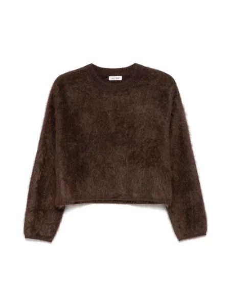 Krótki sweter Soft Goat brązowy