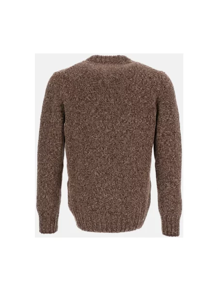 Sweter Gran Sasso wełniany brązowy