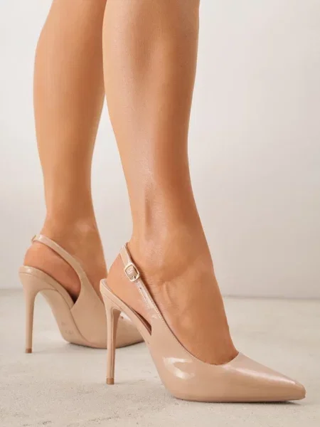 Pantofi stiletto Marinja închis bej