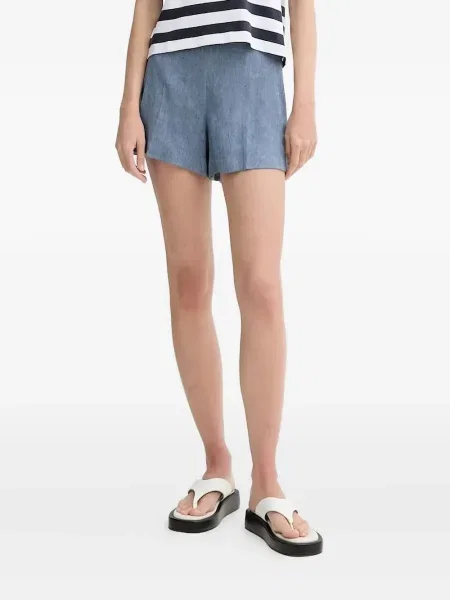 Pantaloni scurți din denim Theory albastru