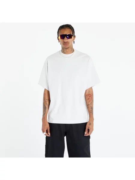 T-shirt Nike Solo Swoosh Short-Sleeve Heavyweight Top Birch Heather/ White M λευκό