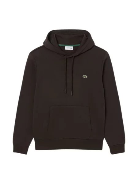 Bluza z kapturem Lacoste brązowa