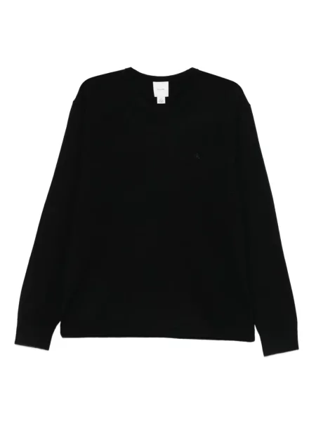 Pulover Calvin Klein cu broderie negru