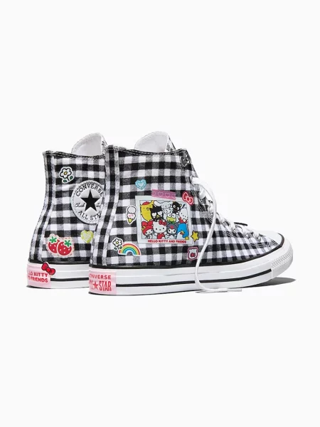 Converse x Hello Kitty Chuck Taylor All Star HI női tornacipők fekete