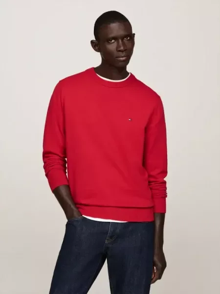 Tommy Hilfiger Pulover cu adaos de lână roșu