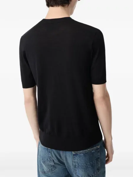 Tricou Amiri cu broderie negru