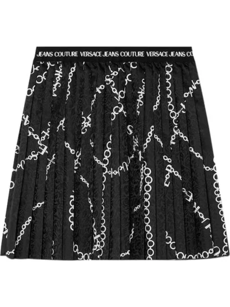 Spódnica jeansowa Versace Jeans Couture czarna