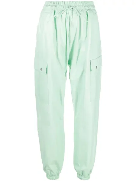 Spodnie Liska skórzane zielone