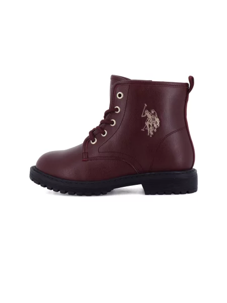 US POLO ASSN. Kozačky Lyn / burgundská červeň béžová