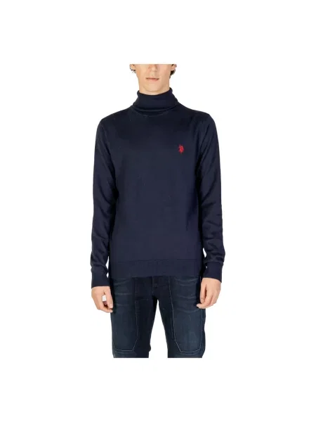 Sweter z golfem U.s Polo Assn. niebieski