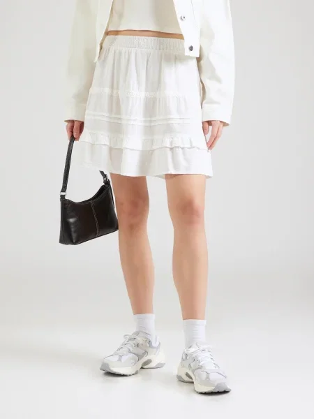 VERO MODA Sukňa VMPRETTY' biela