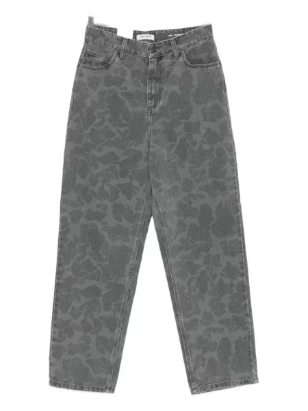 Traperice ravnih nogavica Carhartt Wip s camo uzorkom siva