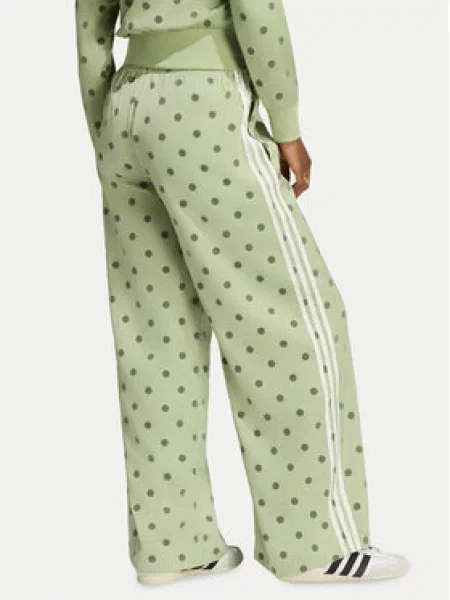 Adidas Melegítő alsó Satin Polka Dots Wide Leg Pant zöld