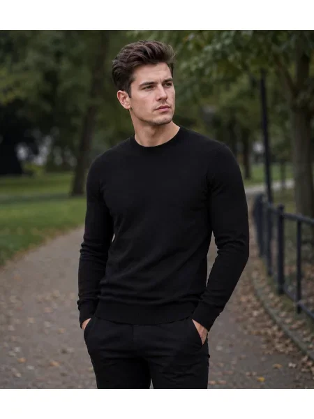 Džemper New Boy crna