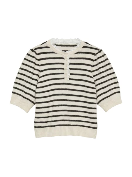 VERO MODA Sveter VMDOFFY krémová čierna