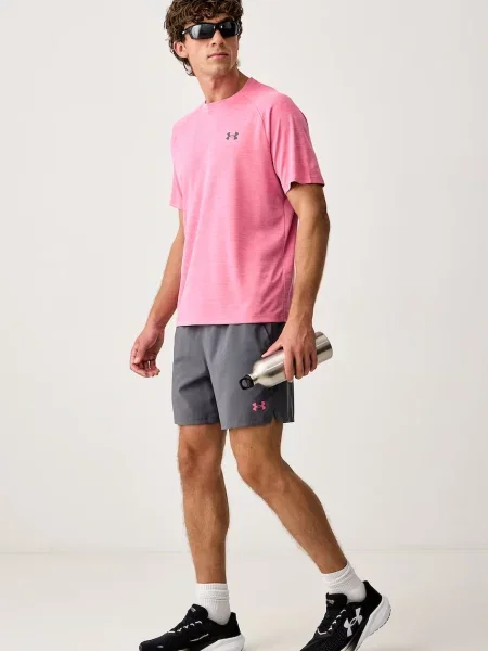Under Armour športna kratka majica Tech Textured roza