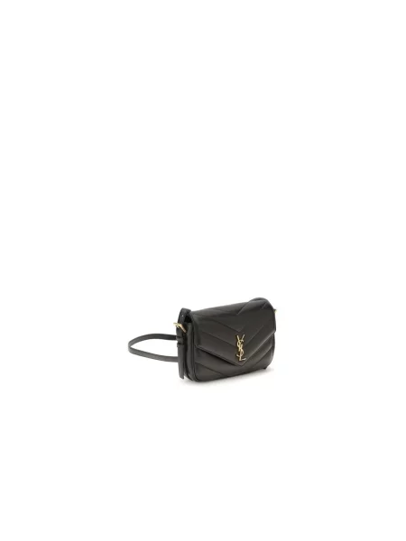 Torebka Saint Laurent skórzana czarna