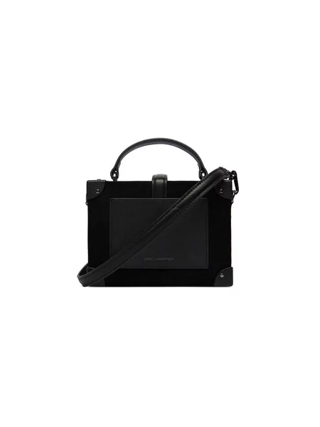 Karl Lagerfeld Rankinė Autograph / sidabrinė juoda