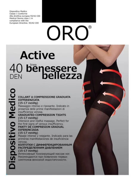 Колготы Oro черные