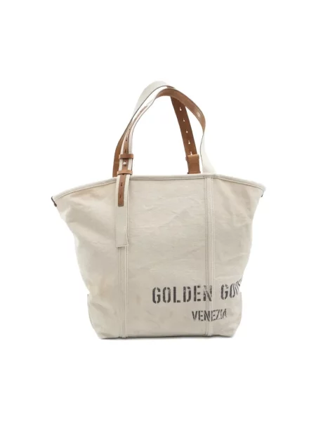 Torebka Golden Goose płócienna beżowa