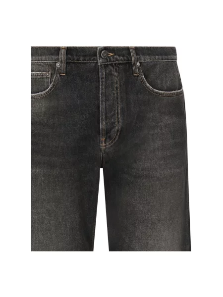 Szerokie jeansy Golden Goose czarne