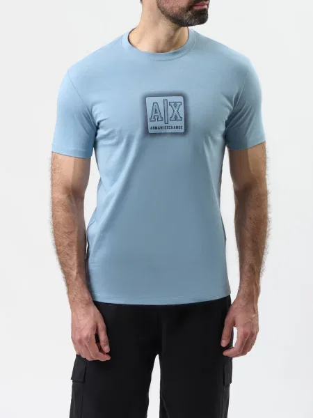 Футболка Armani Exchange блакитна