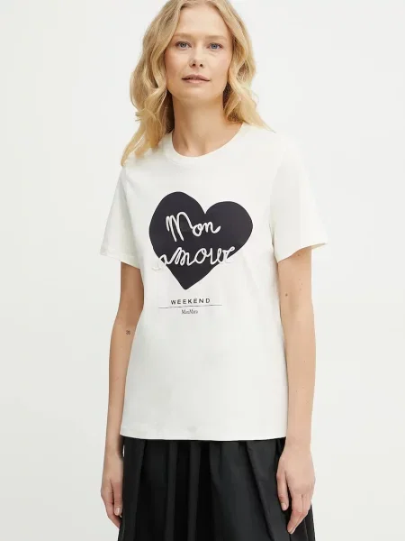 Тениска Weekend Max Mara бежово
