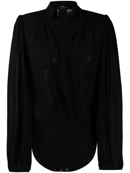 Cămașă Elisabetta Franchi plic negru
