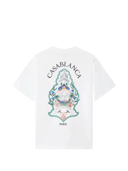 Тениска Casablanca с принт бяло