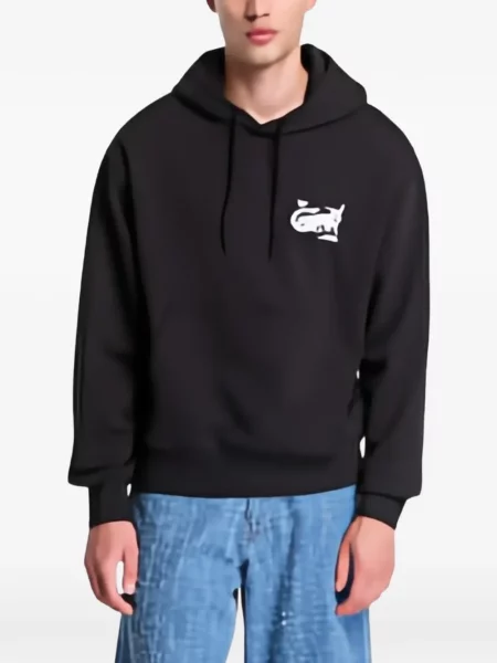 Hanorac cu glugă Vans cu imagine cu cordon negru