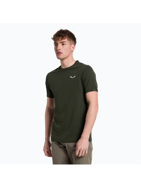Koszulka trekkingowa Salewa Pedroc Dry Hyb dark olive khaki