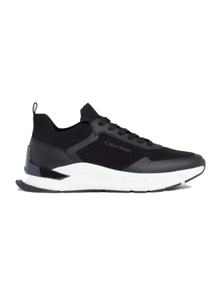 Sneakersy Calvin Klein sznurowane czarne
