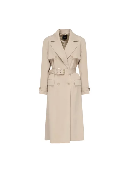 Marciano Guess trencz z domieszką wełny NINA przejściowy dwurzędowy beżowy