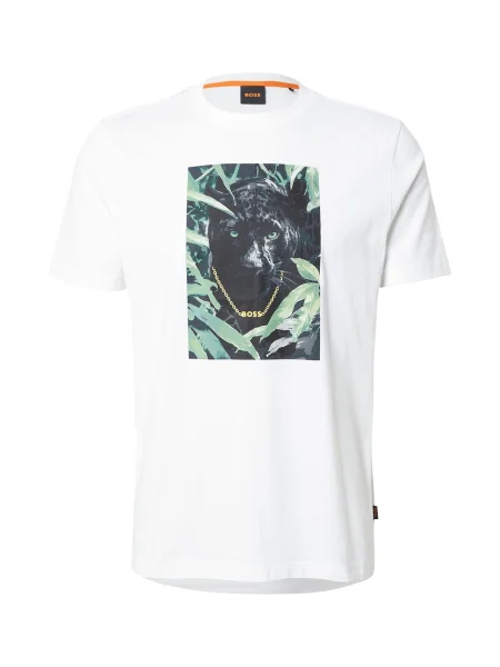BOSS Tricou Te_Animali alb