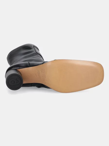 Кожаные ботинки Mm6 Maison Margiela черные